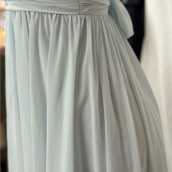 Azazie Sky Blue and Cream Fabric - Picture 16 of 16